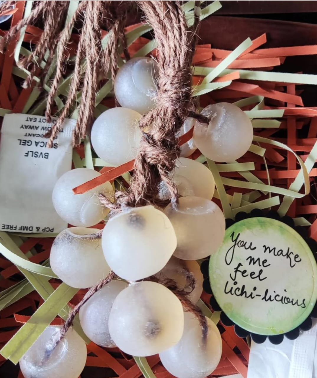 Grapes and lychee-inspired melt and pour bunch soaps from the Melt & Pour Bunch Soap Making Workshop