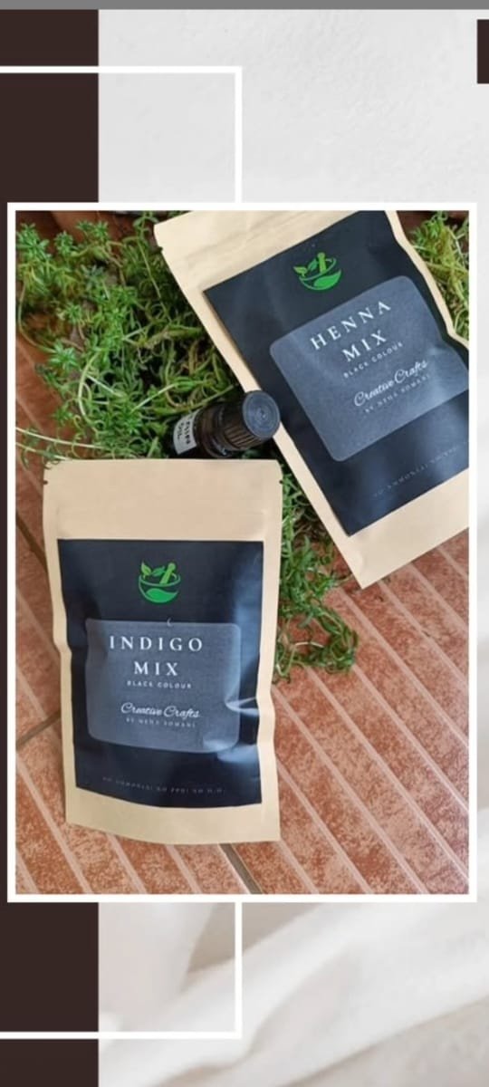 Natural henna and indigo based hair colour from the Natural Hair Colour Dyes Masterclass