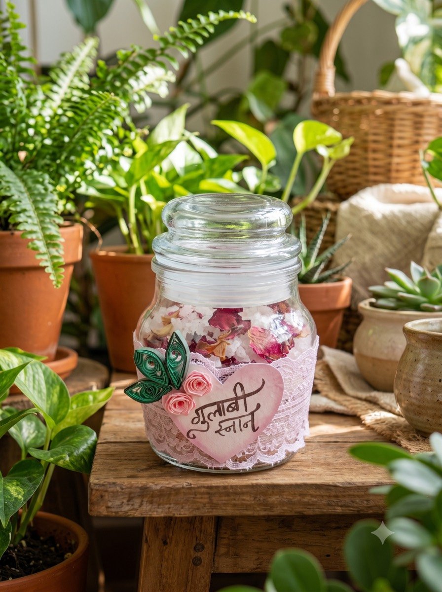 Aromatherapeutic handmade bath salts from the Soulful Bath Salts Masterclass