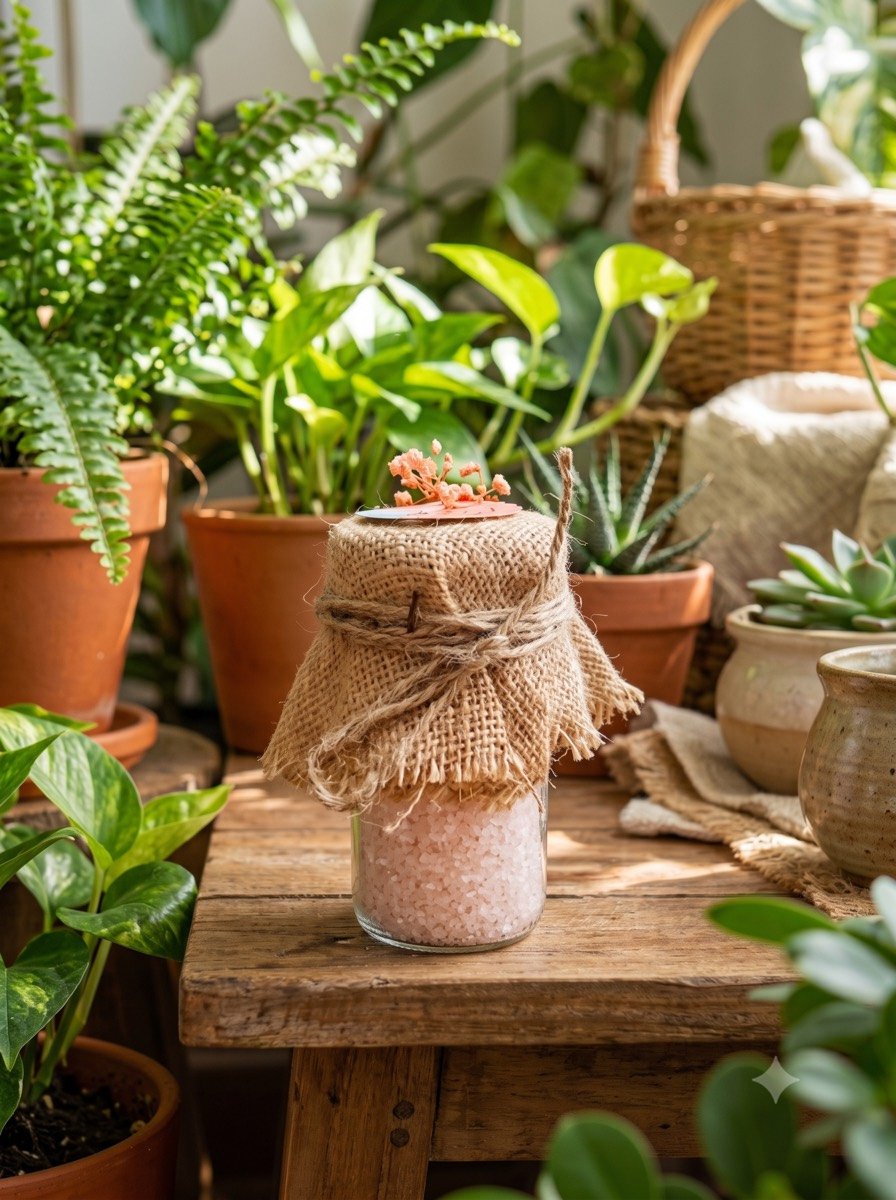 Rose and lavender bath salts from the Soulful Bath Salts Masterclass