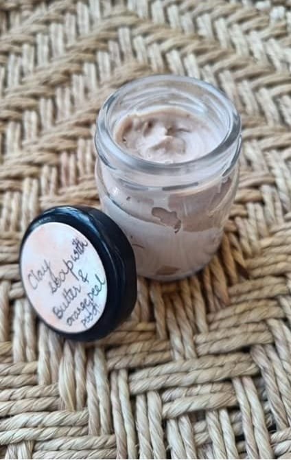 Shaving cream soap and clay-based foaming butter whipped soaps, from the Whipped Soap Workshop